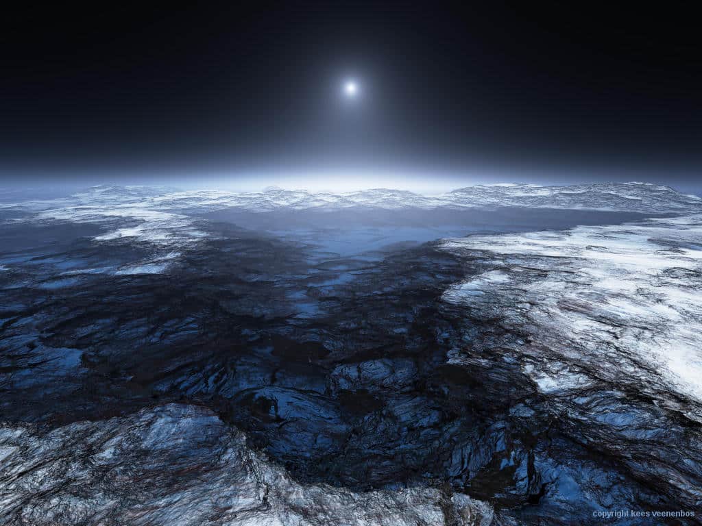 Representação Artística do Satélite Europa