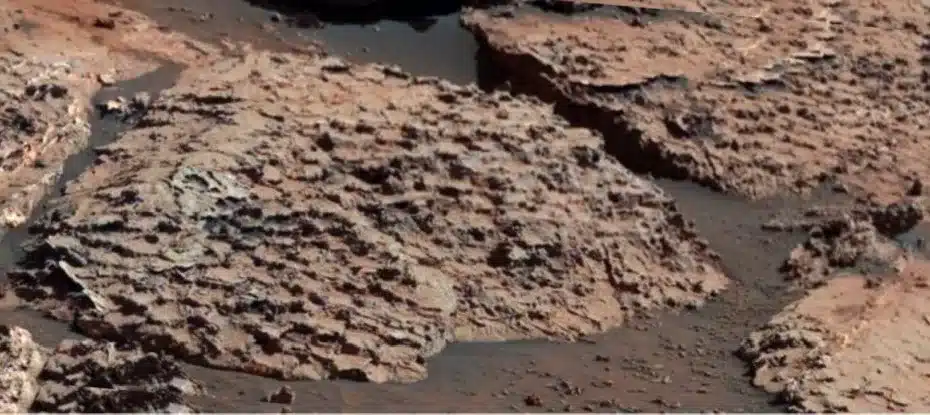 Padrões hexagonais em marte