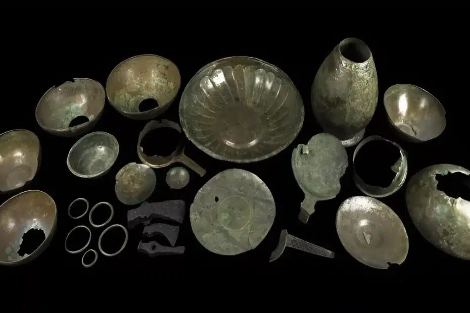 Antiguidades de metal romano