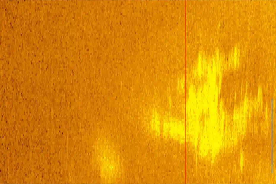 possível avião no sonar