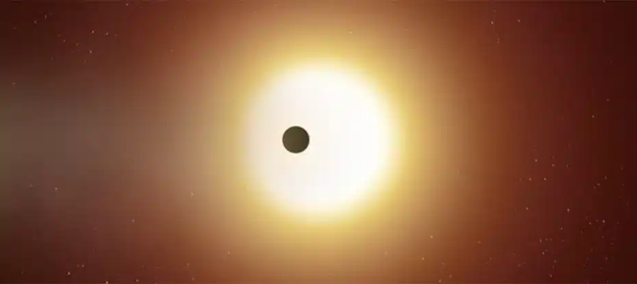 estrela e exoplaneta
